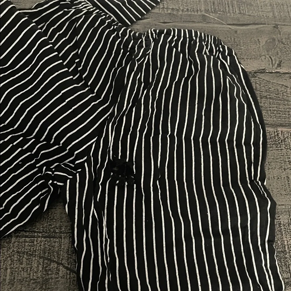Jack Skellington withered Black and White Striped suit, child’s size Large